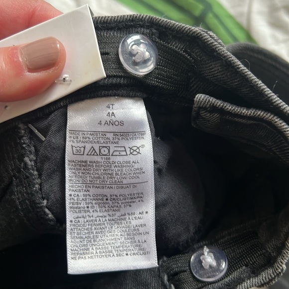 NWT 2x old navy Rockstar jogging blue and black 4T - Picture 3 of 4